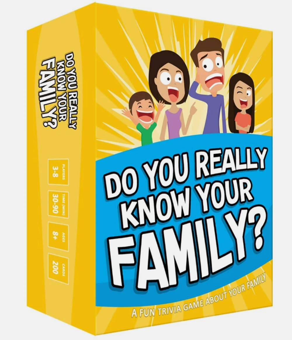 Do You Really Know Your Family? Family Game night Conversation Start trivia NEW